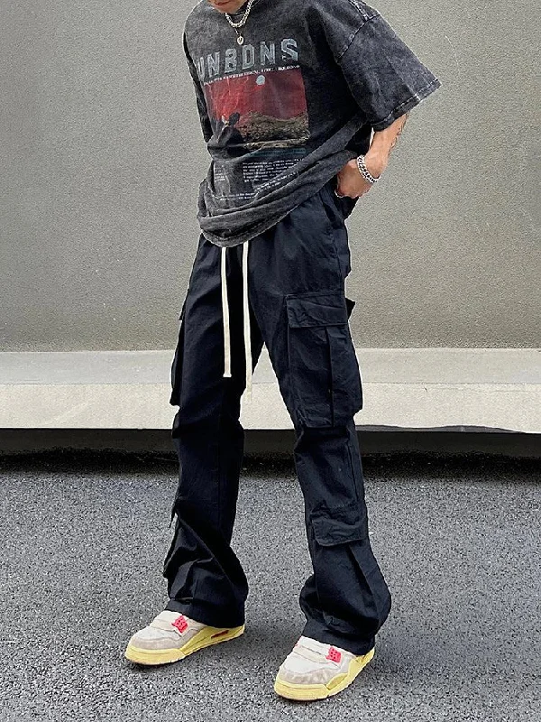 Drawstring Multi Pocket Cargo Pants