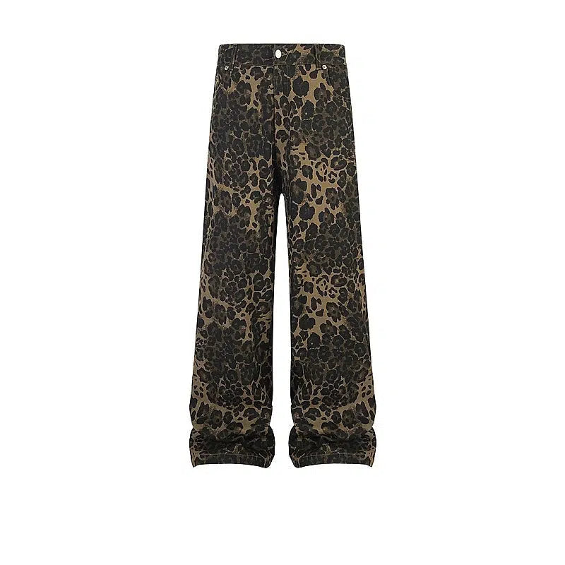 Leopard Print Casual Pants