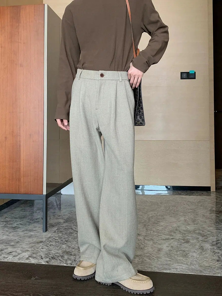 Wide-Leg Casual Pants