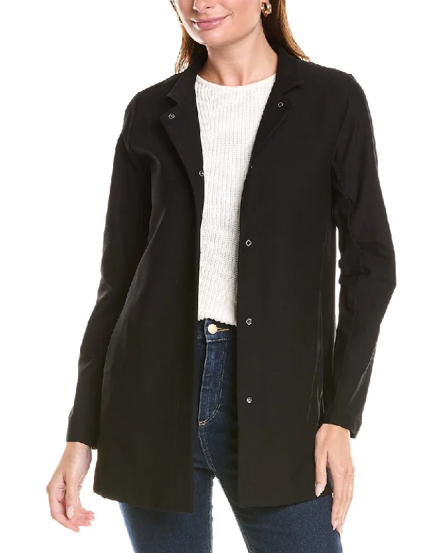 EILEEN FISHER Stand Collar Jacket