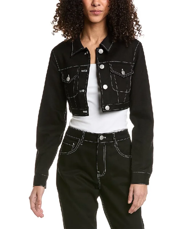 STAUD Cropped Trucker Jacket