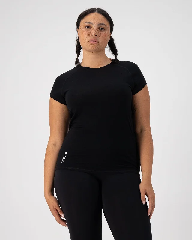 Bella Merino T-Shirt - Black