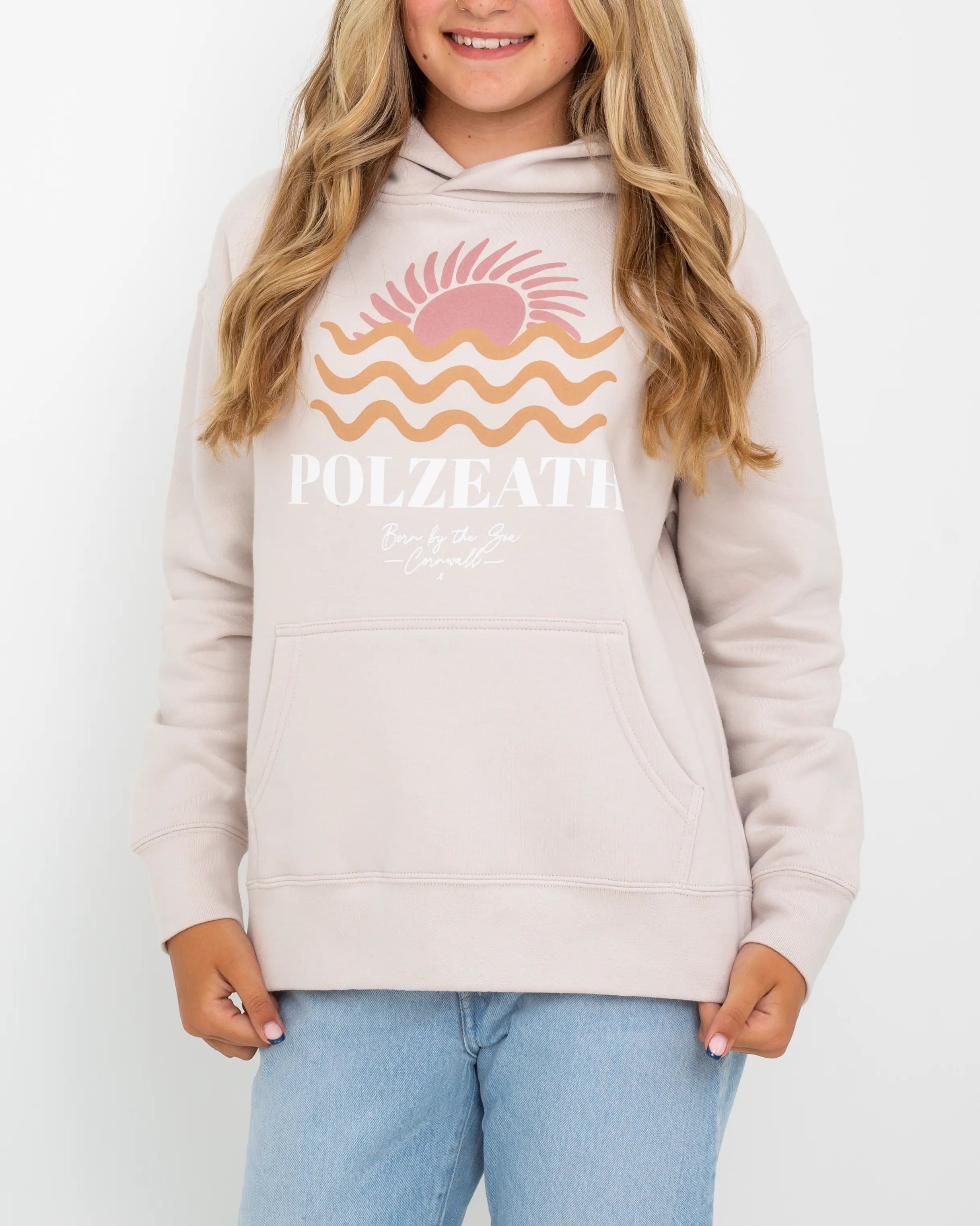 Polzeath Hoodie in Bone