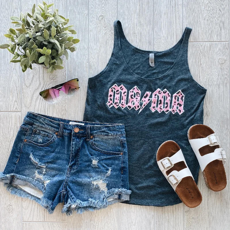 Cheetah AC/DC • Denim Tank