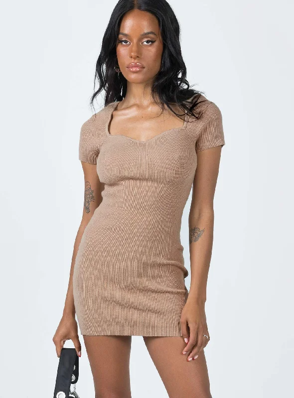 Ellisen Mini Dress Beige