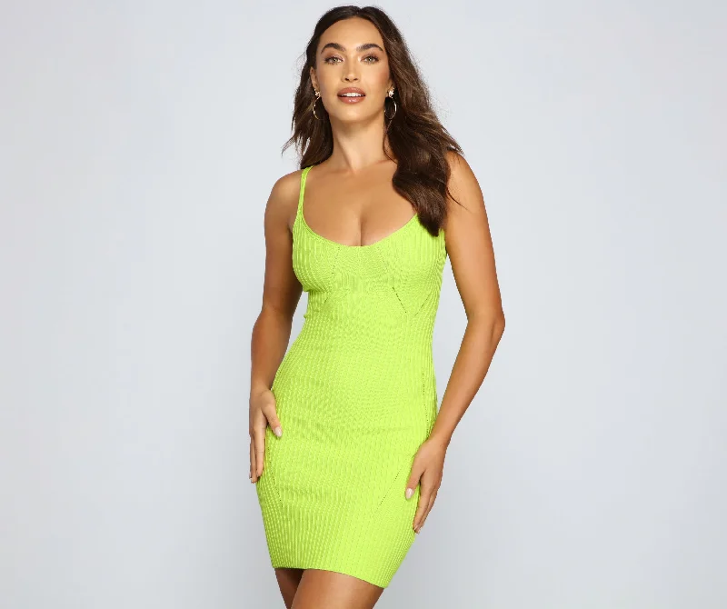 For The Thrill Of Knit Mini Dress