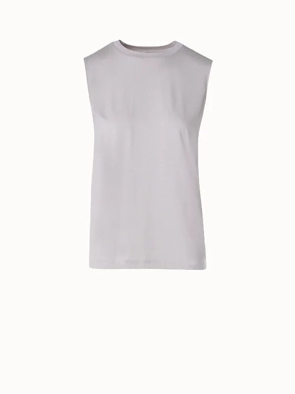 Sleeveless Cotton Jersey Top