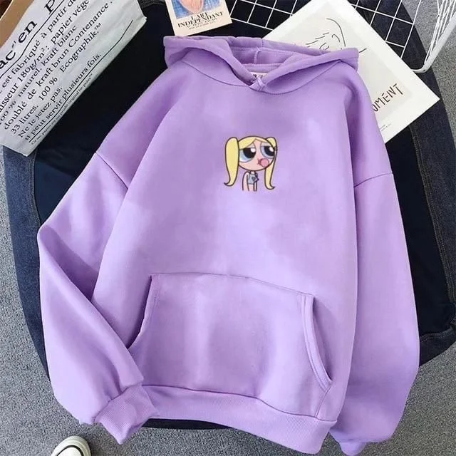 Powerpuff girl hoodie oversized