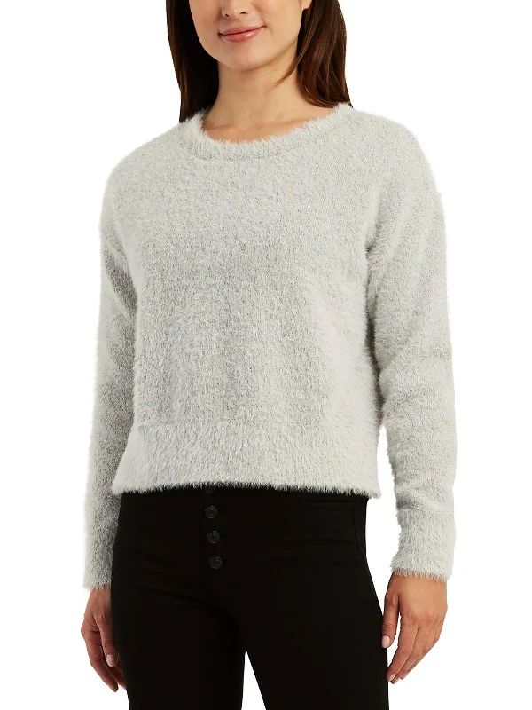 Womens Long Sleeve Textured Pullover Sweater