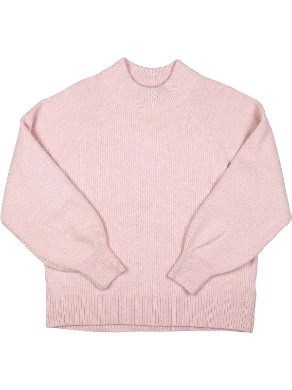 Womens Mock Neck Comfy Pullover Sweater