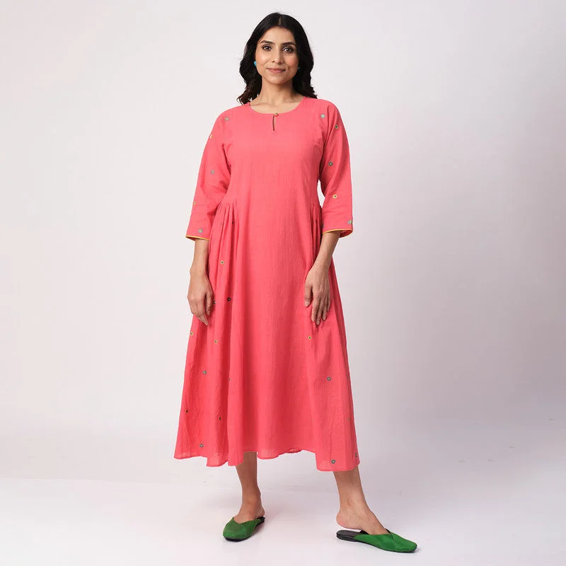 Printed Abstract Women Dress for a Modern and Artistic Appeal Printed Abstract Women Dress for a Modern and Artistic Appeal Cotton Embroidered Dress For Women | Pink Printed Abstract Women Dress for a Modern and Artistic Appeal Printed Abstract Women Dress for a Modern and Artistic Appeal Cotton Embroidered Dress For Women | Pink