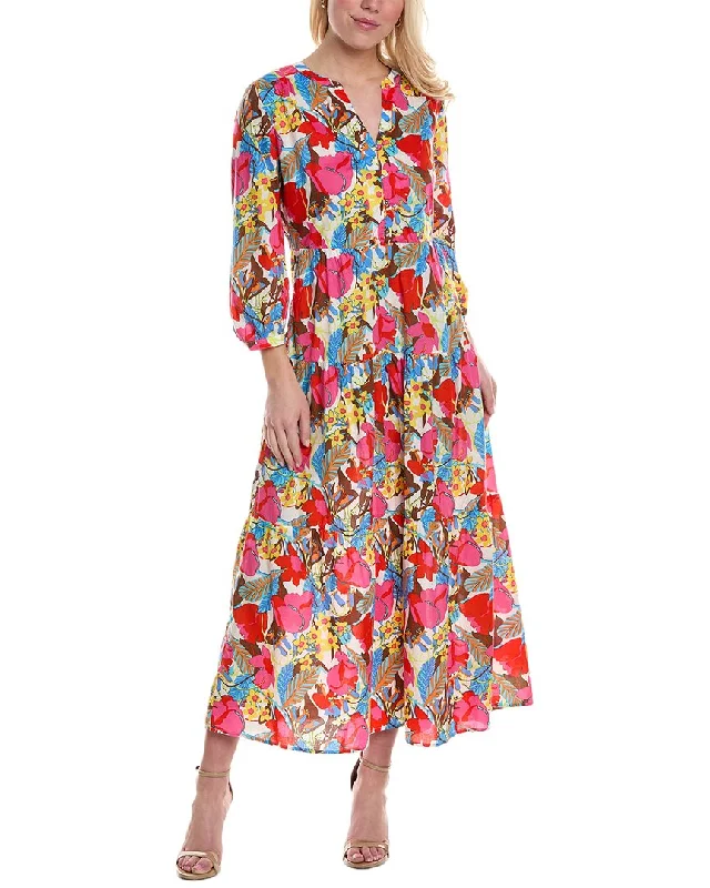 Maxi Women Dress with Floral Print for a Bohemian Vibe Maxi Women Dress with Floral Print for a Bohemian Vibe J.McLaughlin Cunningham Dress