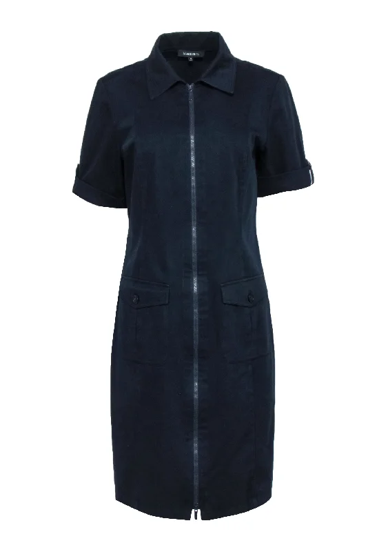 Lace - Embellished Women Dress for an Elegant and Sophisticated Appearance Lace - Embellished Women Dress for an Elegant and Sophisticated Appearance Lafayette 148 - Navy Blue Short Sleeve Dress Sz 10