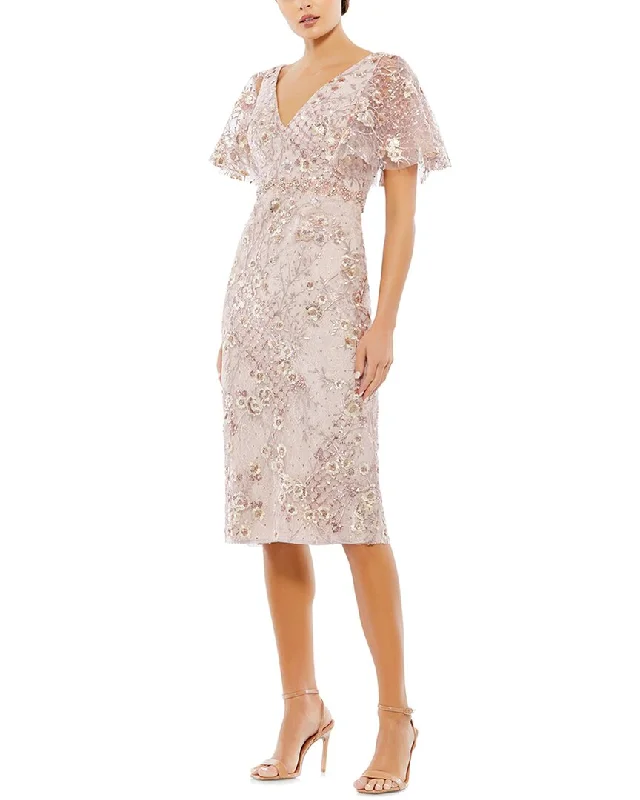 Ruffled Women Dress with Multiple Layers for a Playful and Girly Style Ruffled Women Dress with Multiple Layers for a Playful and Girly Style Mac Duggal Embellished Cocktail Dress