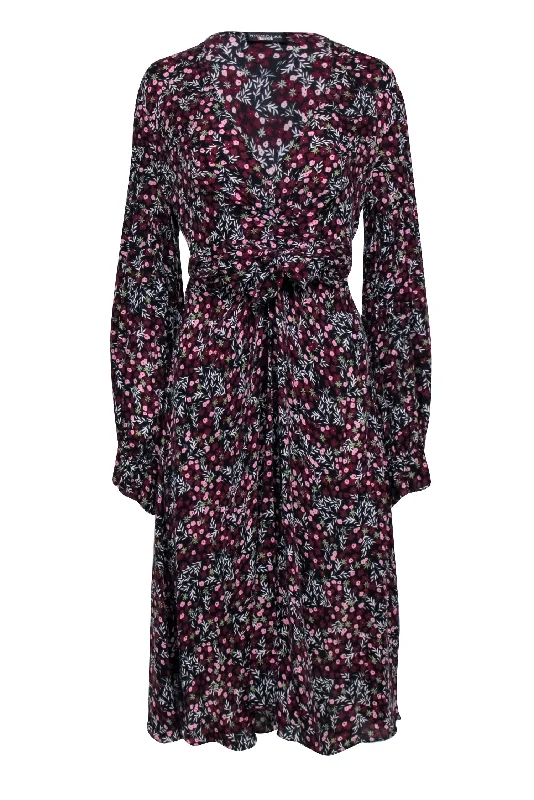 Printed Abstract Women Dress for a Modern and Artistic Appeal Printed Abstract Women Dress for a Modern and Artistic Appeal Nicholas - Black w/ Burgundy Floral Print Dress Sz M/L Printed Abstract Women Dress for a Modern and Artistic Appeal Printed Abstract Women Dress for a Modern and Artistic Appeal Nicholas - Black w/ Burgundy Floral Print Dress Sz M/L