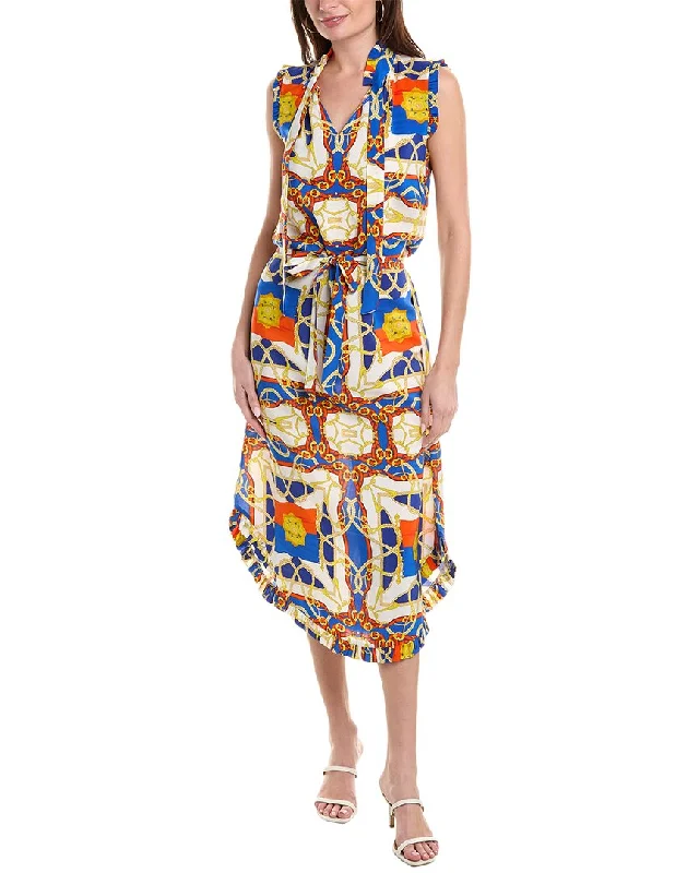 Lace - Embellished Women Dress for an Elegant and Sophisticated Appearance Lace - Embellished Women Dress for an Elegant and Sophisticated Appearance tyler böe Scarlet Silk Midi Dress